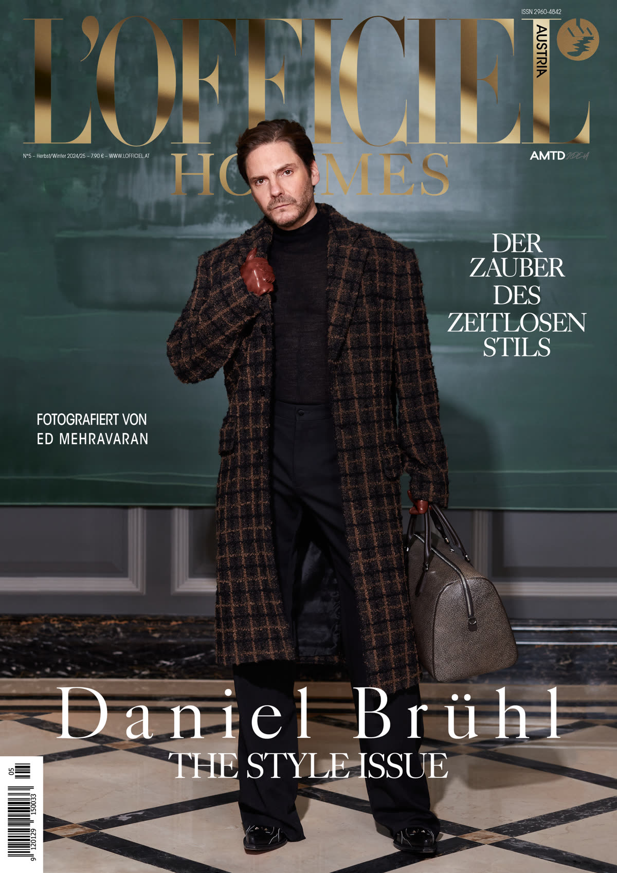 L&rsquo;Officiel Hommes: The Style Issue: Daniel Brühl